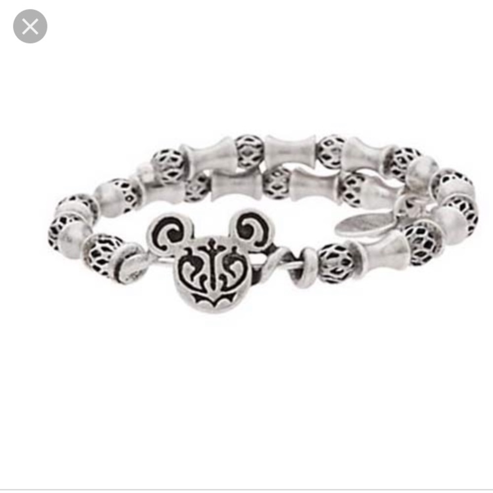 New Alex and Ani Silver Mickey wrap bracelet +box